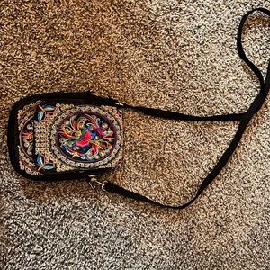 Embroiled crossbody mini purse.